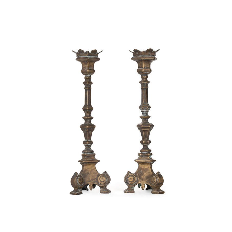 Pair of Brass Candlesticks - Image 3