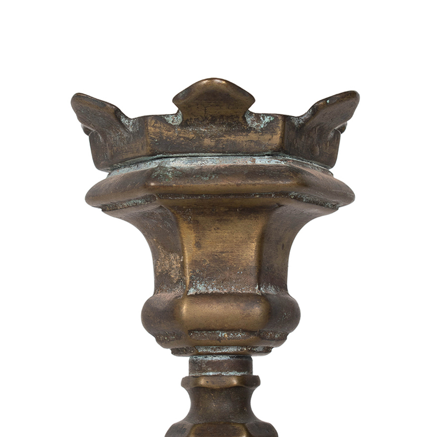 Pair of Brass Candlesticks - Image 7