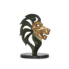 Modernist Bronze Lion Sculpture