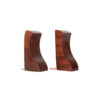 Pair of Modernist Mahogany Turned Bookends