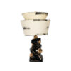 Retro MCM Black and Gold Zig Zag Atomic Lamp