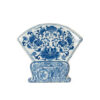Blue and White Fan Shaped Chinese Vase Tulipiere