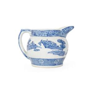 Blue and White Pitcher