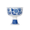Blue and White Footed Pedestal Bowl - Image 3