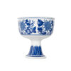 Blue and White Footed Pedestal Bowl - Image 4