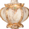 Italian Green and Gilt Candlestick