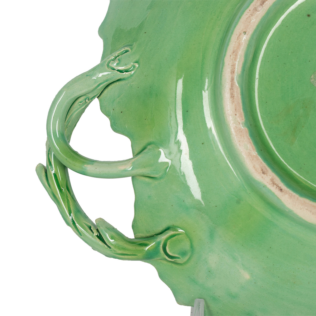 Pair of Green Leaf Dishes - Image 11