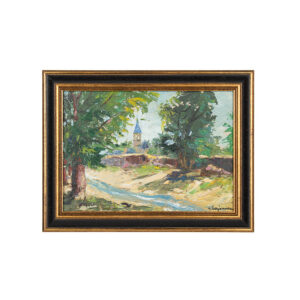 Oil on Canvas French Painting - Signed