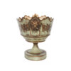 French Tole Cache Pot w Lions and Grapes - Image 2