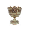 French Tole Cache Pot w Lions and Grapes - Image 4