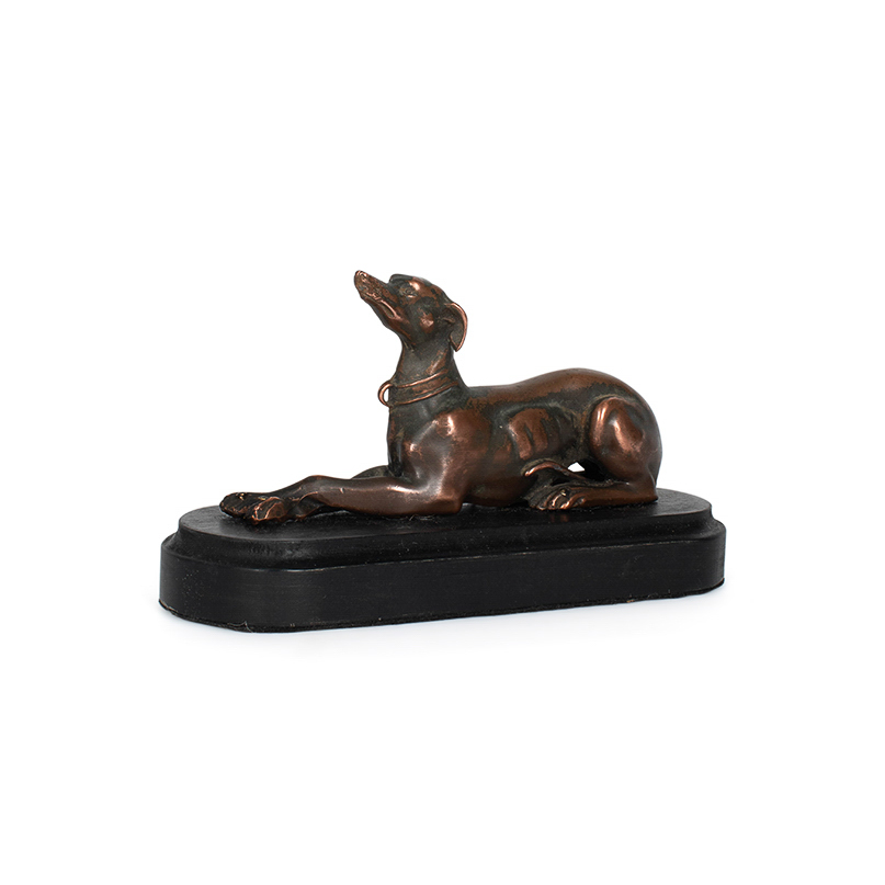 Copper Plated Reclining Whippet