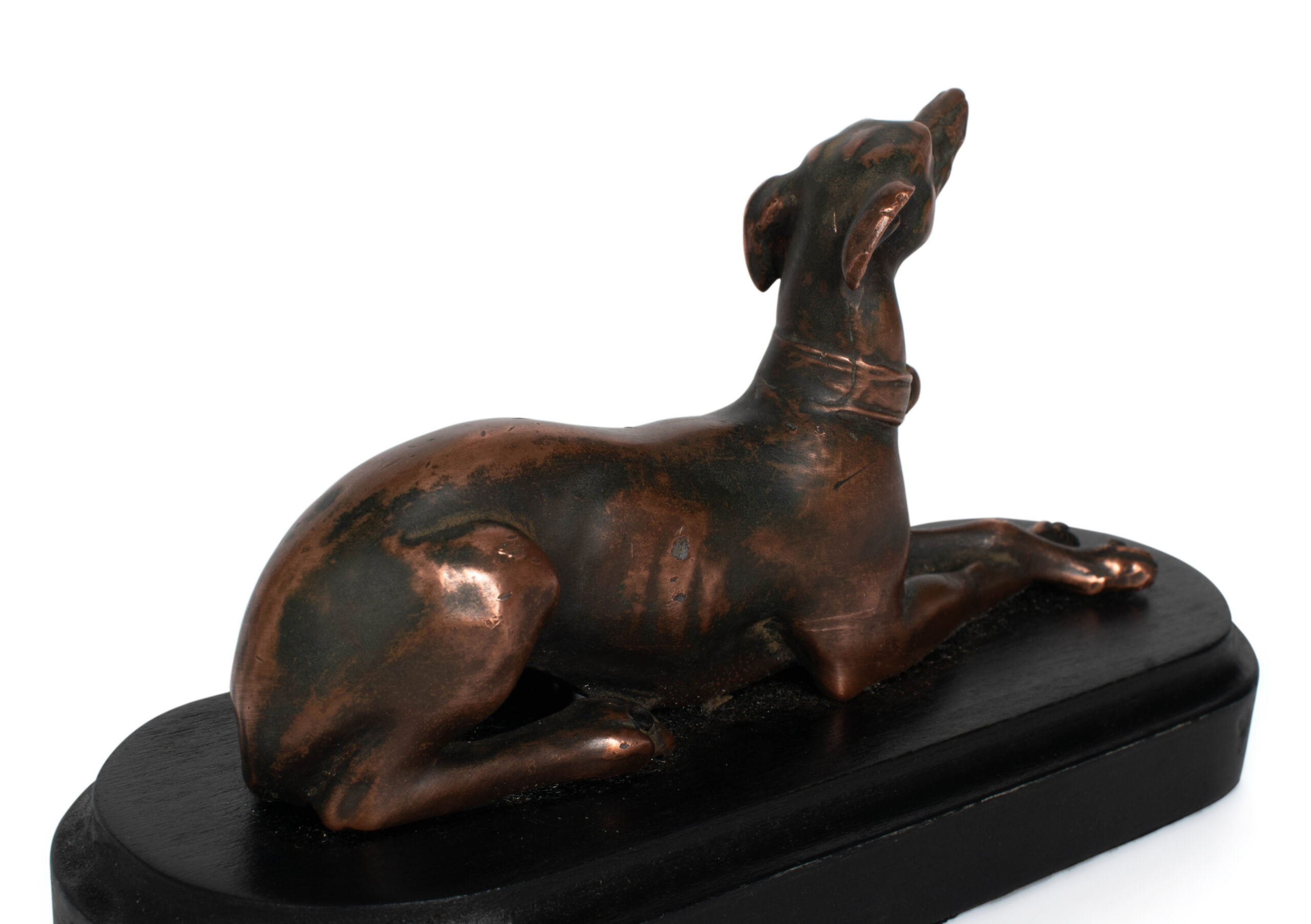 Copper Plated Reclining Whippet