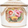 Lidded Oval Porcelain Box with Gilt & Floral Decoration