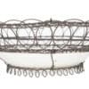 Vintage Plate with French Wire Basket Frame - Image 9
