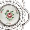 Vintage Plate with French Wire Basket Frame - Image 6