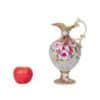 Hand Painted Floral Pitcher with Gold Painted Relief and Beading - Image 2