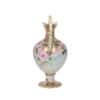 Hand Painted Floral Pitcher with Gold Painted Relief and Beading - Image 3