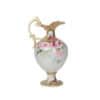 Hand Painted Floral Pitcher with Gold Painted Relief and Beading - Image 4