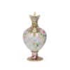 Hand Painted Floral Pitcher with Gold Painted Relief and Beading - Image 5
