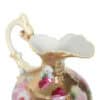 Hand Painted Floral Pitcher with Gold Painted Relief and Beading - Image 8