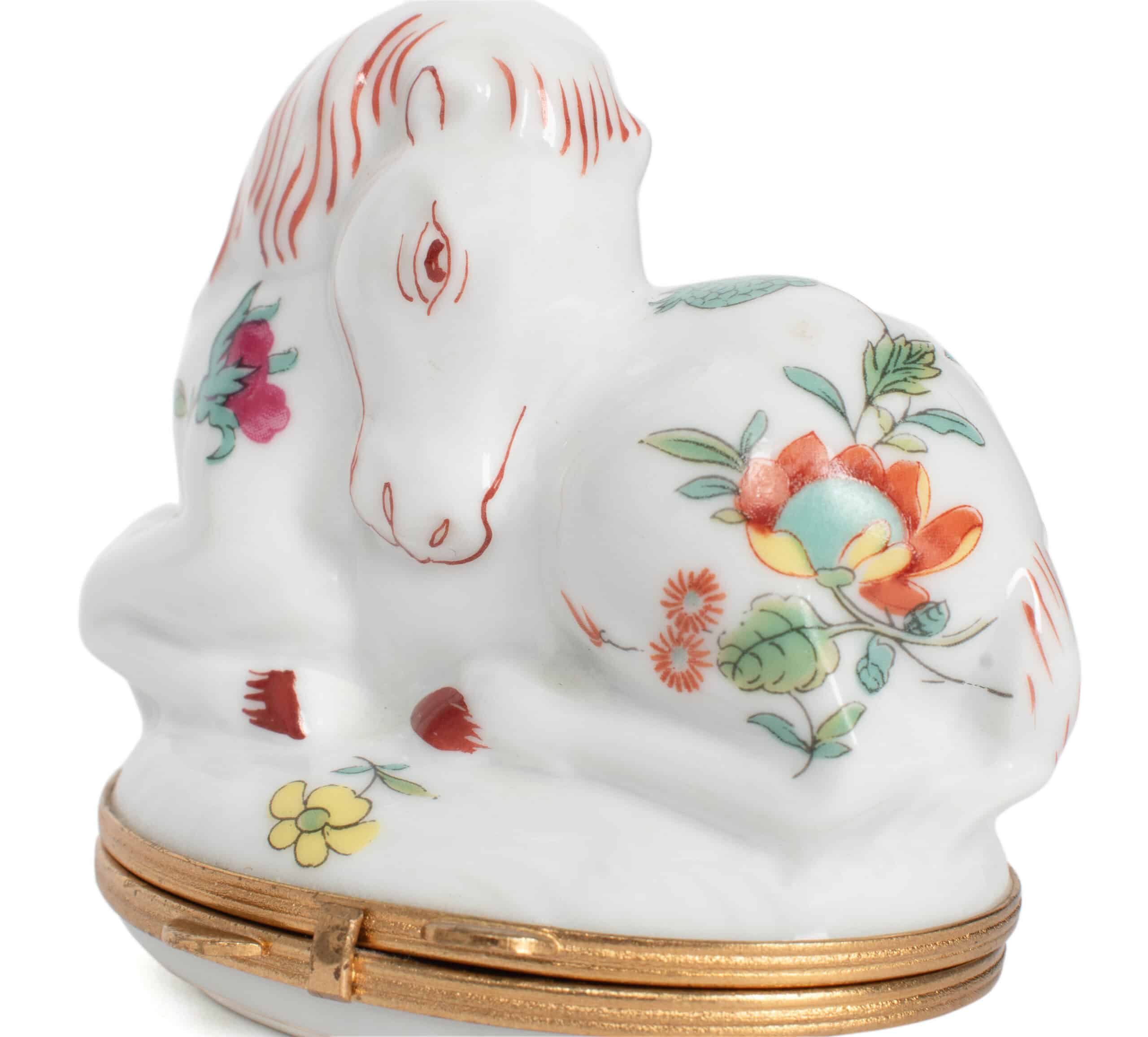 Limoges Horse Trinket Box - Image 6