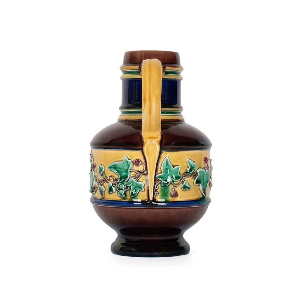 19th C. Majolica Jug with Ivy Garland - Image 5