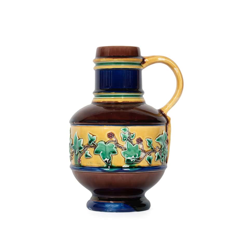 19th C. Majolica Jug with Ivy Garland - Image 4