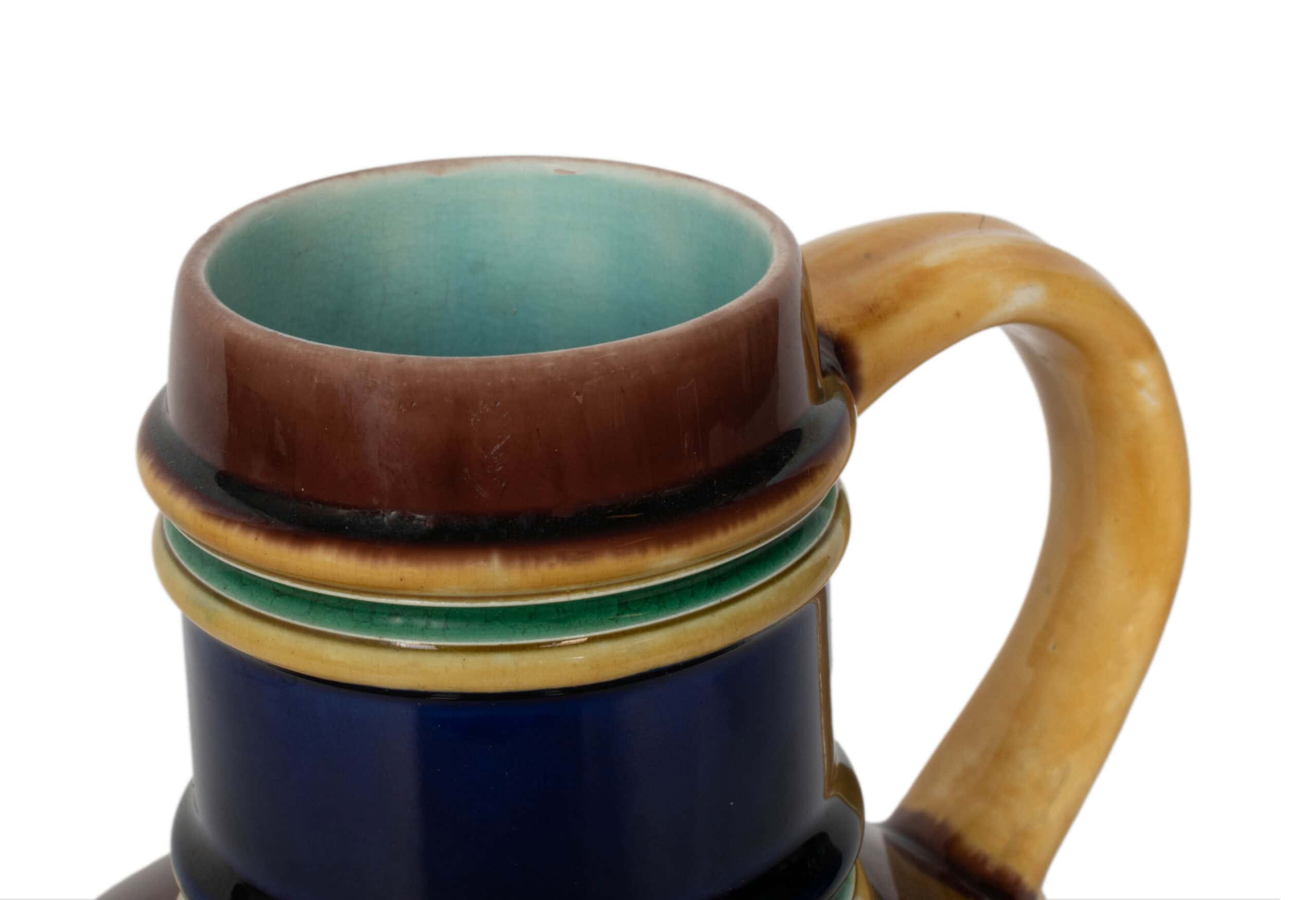 19th C. Majolica Jug with Ivy Garland - Image 8