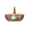 19th C. Majolica Basket with Majolica "Pink" Interior Glaze - Image 3