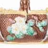 19th C. Majolica Basket with Majolica "Pink" Interior Glaze - Image 8