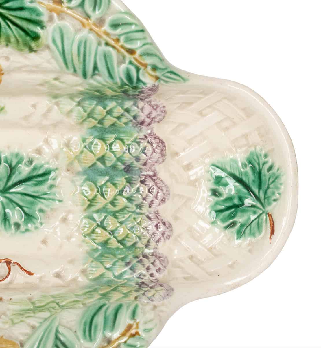 French Majolica Asparagus Tray - Image 12