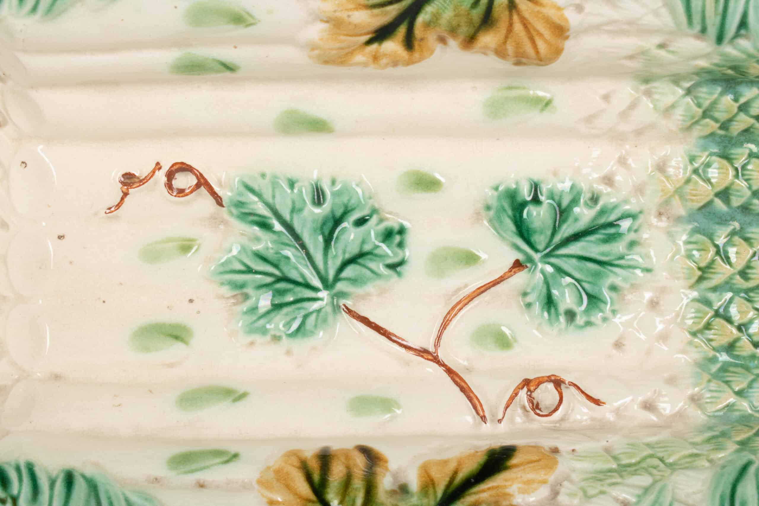 French Majolica Asparagus Tray - Image 11