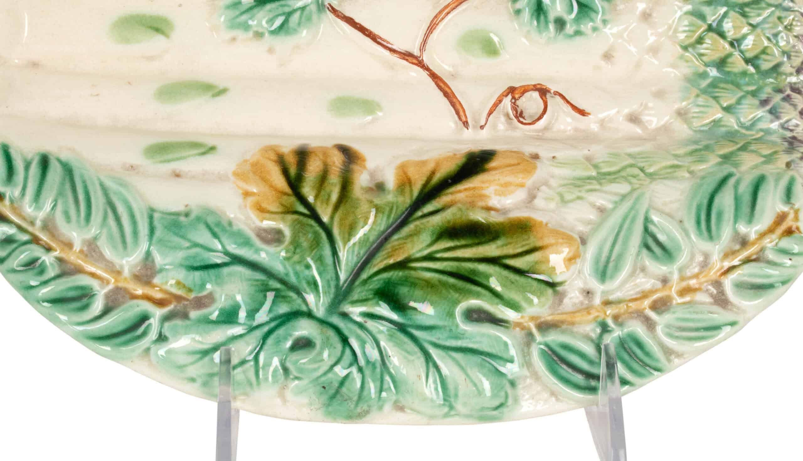 French Majolica Asparagus Tray - Image 10