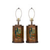 Pair of 1970s Chapman Chinoiserie Tea Tin Lamps