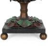Art Deco Metal Lamp with Floral and Leaf Motif - Image 13