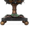 Art Deco Metal Lamp with Floral and Leaf Motif - Image 12