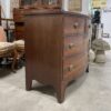 English Mahogany Two over Two Bowfront Chest - Image 2