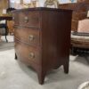 English Mahogany Two over Two Bowfront Chest - Image 4