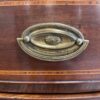 English Mahogany Inlaid Caddy Top Three Drawer Bowfront Chest - Image 10