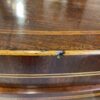 English Mahogany Inlaid Caddy Top Three Drawer Bowfront Chest - Image 12