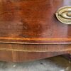 English Mahogany Inlaid Caddy Top Three Drawer Bowfront Chest - Image 14