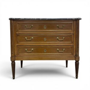 French Three Drawer Sauteuse- Louis XVI with Bronze Pulls, circa 1800-1820