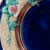 1870s Thomas Forester Wild Rose & Rope Majolica Plates (3 Available- Sold Separately) - Image 9