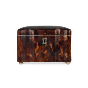 Dutch Tortoise Shell Tea Caddy