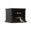 English Ebonized and Inlaid Wood Jewelry Box with Key - Image 3