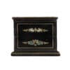 English Ebonized and Inlaid Wood Jewelry Box with Key - Image 4