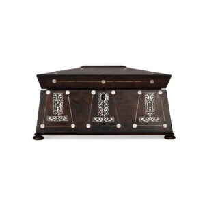Large English Sarcophagus Tea Caddy