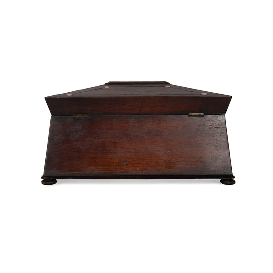 Large English Sarcophagus Tea Caddy - Image 4