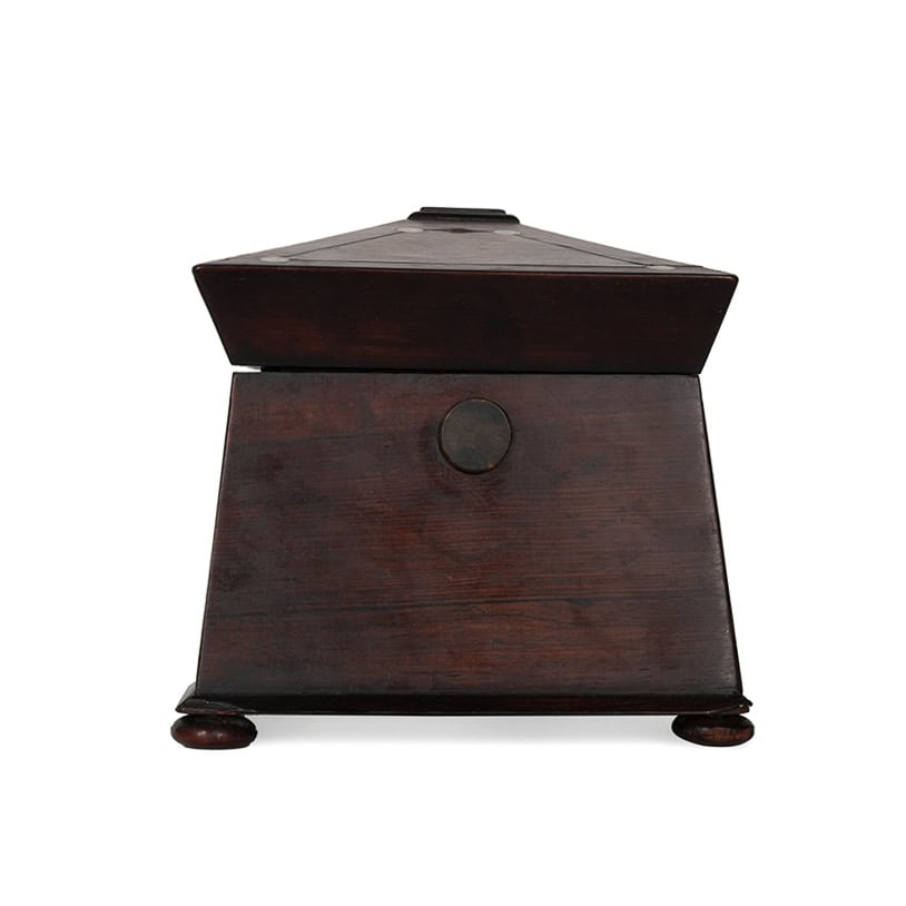 Large English Sarcophagus Tea Caddy - Image 3