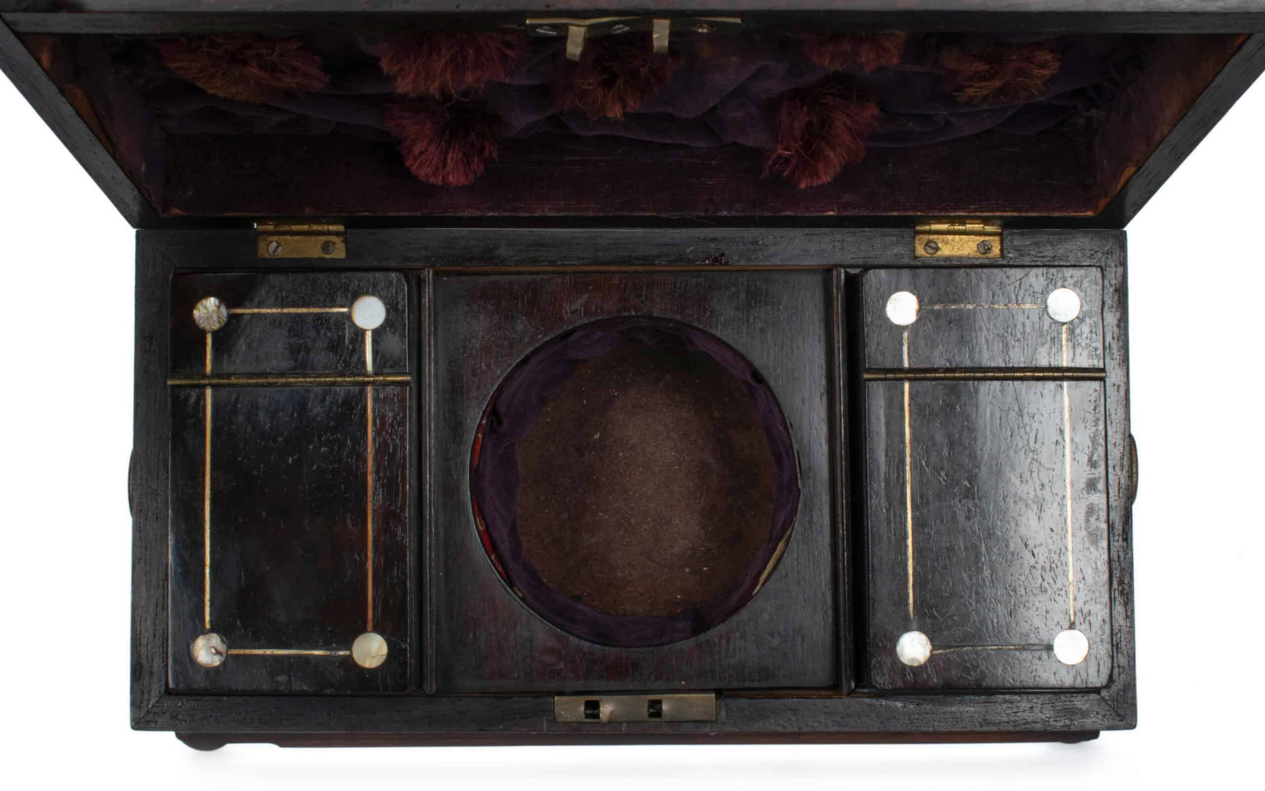 Large English Sarcophagus Tea Caddy - Image 12